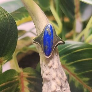 Kabana Sterling Silver & Lapis Lazuli Inlay Ring Size 5.75